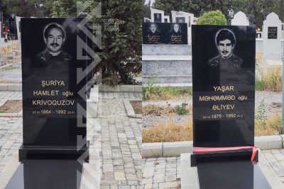 Şəhidlər Şuriyə Krivoquzov və Yaşar Əliyevin mövlududur