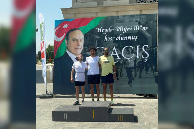 İdman-Sağlamlıq Mərkəzinin idmançısı qaçış yarışında gümüş medal qazanıb