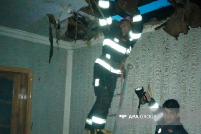 Üçotaqlı evdə yanğın: ev sahibinin təzyiqi qalxıb