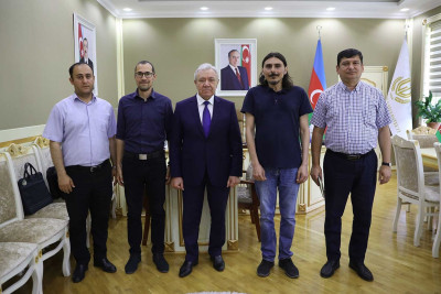 GDU-nun rektoru Dokuz Eylül Universitetinin əməkdaşları ilə görüşüb