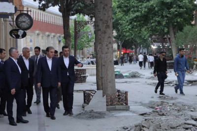 Niyazi Bayramov Cavad xan küçəsinə baş çəkib