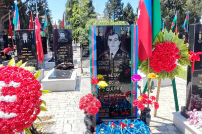 Şəhid Eltay Quliyevin mövlududur