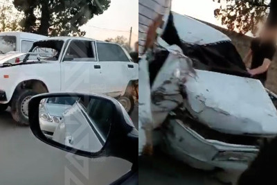 “VAZ 2107” idarəetmədən çıxaraq kanala aşıb
