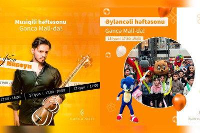 “Gəncə Mall”da həftəsonu əyləncə proqramı keçiriləcək