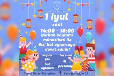Qurban bayramı ilə əlaqədar əyləncə proqramı keçiriləcək
