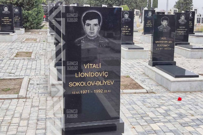 Şəhid Vitali Sokolov-Əliyevin mövlududur
