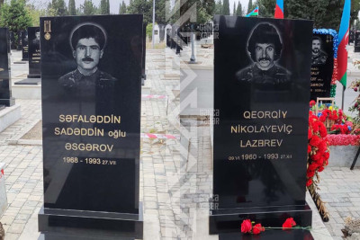Şəhid Qeorqiy Lazarev və Səfaləddin Əsgərovun mövlududur