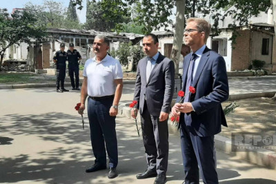 İsveçin səfiri şəhərimizdə erməni terroru ilə tanış olub