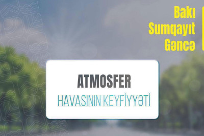 ETSN: atmosfer havasının keyfiyyəti yoxlanılıb