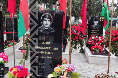 Şəhid Sahib Əhmədovun mövlududur
