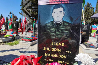 Şəhid Elşad Mahmudovun mövlududur