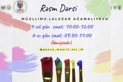 Aztəminatlı ailələrin övladları üçün pulsuz rəsm dərsləri