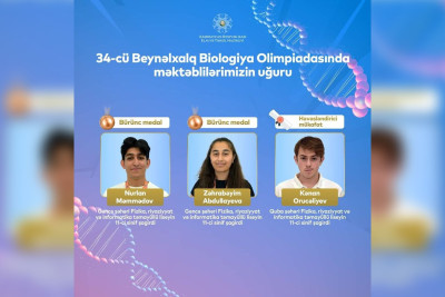 İki məktəblimiz BƏƏ-dən medallarla qayıdıb
