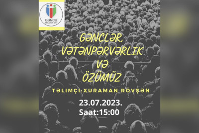 Maarif Evində gənclər üçün təlim baş tutacaq