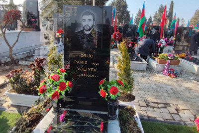Şəhid Oruc Vəliyevin mövlududur