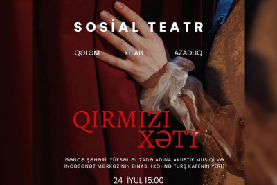 Sosial teatrda “Qırmızı xətt” tamaşası təqdim ediləcək