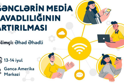 “Gənclərin media savadlılığının inkişafına dəstək” adlı təlimlərə qeydiyyat aparılır
