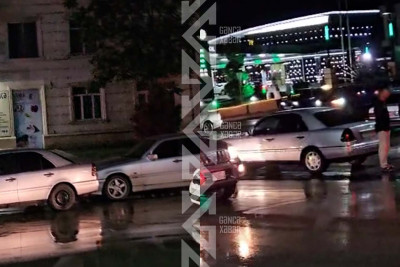 Şəhərin mərkəzində zəncirvari qəza baş verib