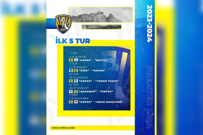 Yeni mövsümdə oyunların cədvəli açıqlanıb