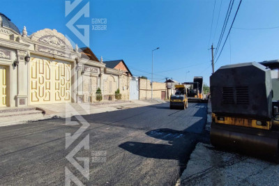 İki küçədə yol infrastrukturu salınır