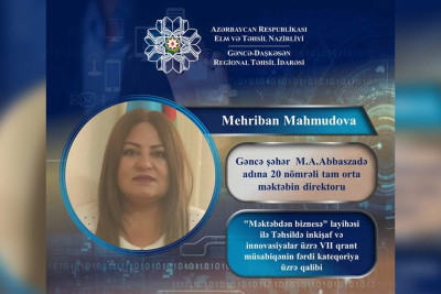 Məktəb direktoru qrant müsabiqəsində qələbə qazanıb