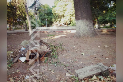 M.Ə.Rəsulzadənin büstü olan parkın təmirə ehtiyacı var