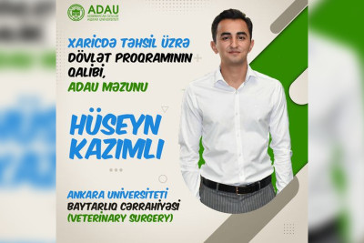 ADAU-nun məzunu xaricdə təhsil hüququ qazanıb