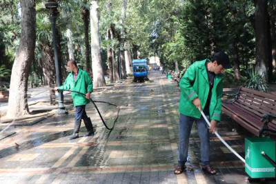 “Xan bağı”nda təmizlik aksiyası baş tutub