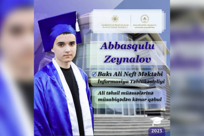 FRİTL məzunu imtahansız BANM-a qəbul olundu