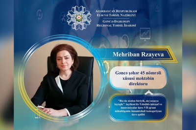 45 nömrəli xüsusi məktəbin direktoru müsabiqədə uğur qazanıb