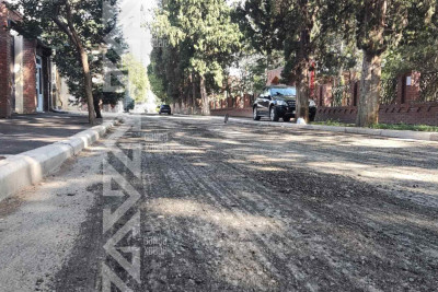 Əhməd Cəmil küçəsinə yeni asfalt örtüyü çəkilir