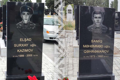 Şəhid Samiq Qəhrəmanov və Elşad Kazımovun mövlududur