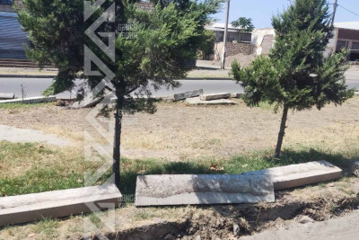 Şəhərin bir hissəsində bordürlər yenilənir