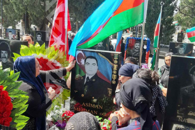 Şəhid Asiman İmamverdiyevin il mərasimi keçirilib