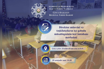 Təhsil müəssisələrinə işə qəbul müsabiqəsinin növbəti mərhələsi olacaq