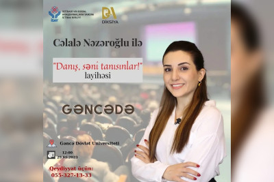 "Danış, səni tanısınlar!" layihəsi çərçivəsində təlim keçiriləcək
