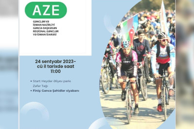 Anım Gününə həsr olunmuş veloyürüş baş tutacaq