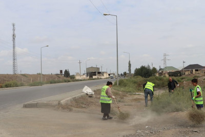 Səbuhi Əliyev küçəsi təmizlənib