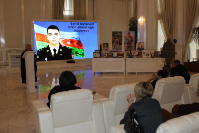 Şəhid Erkin Hüseynovun əziz xatirəsi yad edilib