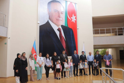 Birinci sinfə hazırlaşan şəhid ovladları ilə görüş keçirilib