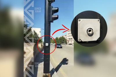 Piyadalar üçün nəzərdə tutulmuş işıqfor yararsız hala salınıb