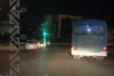 Yağışlı hava qəzaya səbəb olub