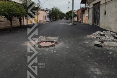 Üç küçədə lüklər yol səthi ilə bərabərləşdirilir