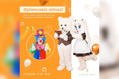 Gəncə Mall-da əyləncə proqramı təşkil olunacaq