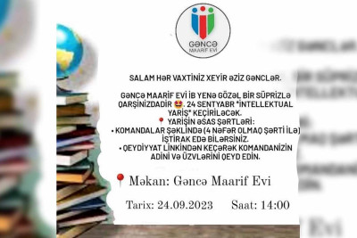 Biliyini sınamaq istəyən gənclərin nəzərinə