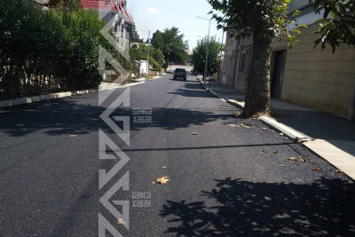Küçələrdə asfaltlanma işləri aparılır