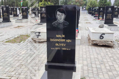 Şəhid Malik Əliyevin mövlududur