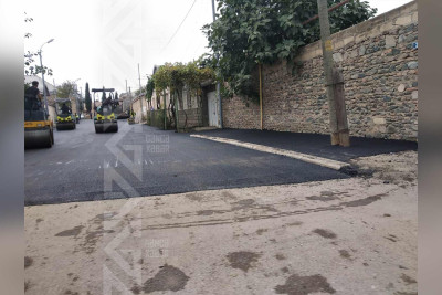 Növbəti küçənin sakinləri asfalt sevinci yaşayıblar