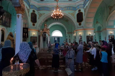 Aleksandr Nevski kilsəsinin 136 illiyi qeyd olunub