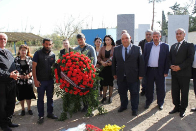 ADAU-nun məzunu şəhid Ədil Ədilzadənin məzarı ziyarət olunub